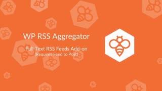 WP RSS Aggregator  Full Text RSS Feeds Addon [upl. by Ecneret]