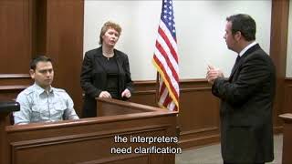 Mock Court Trial Deaf Interpreters in Action [upl. by Atinot]