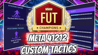 FIFA 21 BEST 300 41212 2 PRO CUSTOM TACTICS FIFA ULTIMATE TEAM 1ST IN WORLD  HOW TO USE 412122 [upl. by Sucerdor]