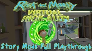 Rick and Morty Virtual Rickality  Story Mode Full Playthrough VR gameplay no commentary [upl. by Alakam515]