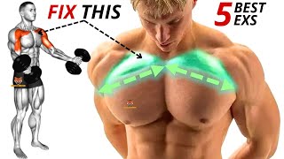 5 BEST UPPER CHEST WORKOUT AT GYM [upl. by Aisatsana]