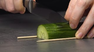 Cut The Cucumber Just So amp It Becomes A Work Of Art [upl. by Enier]