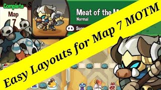 Easy Layouts to Beat Map 7  Meat of The Matter Map Guide  Summoners Greed [upl. by Anotal]