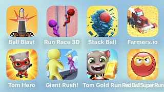 Ball BlastRun Race 3DStack BallFarmersioTom HeroGiant RushTom Gold RunRed Ball Super Run [upl. by Lua]