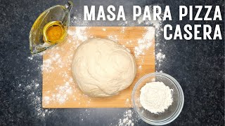 Masa para pizza casera  Receta fácil y rápida  La Cocina de Liz [upl. by Majka]