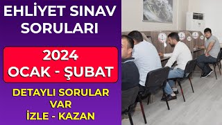 Tamamı Sınavda Çıktı  OCAK ŞUBAT 2024 Çıkmış Ehliyet Soruları  2024 Ehliyet Sınav Soruları [upl. by Sedgewake119]