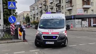 Ambulance vehicles responding with lightssirencompilation [upl. by Ahtimat]