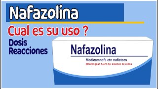 NAFAZOLINA irritacion de ojos para que sirve reacciones y mas [upl. by Wanda]