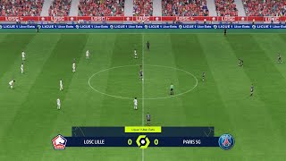 Lille vs PSG 01092024 Ligue 1 EA FC 24 [upl. by Lamek27]