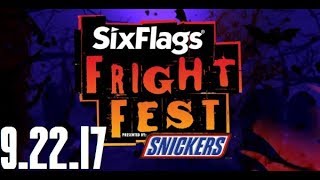 Six Flags GAdv Vlog  92117  FLASH PASS amp FRIGHT FEST [upl. by Addis]