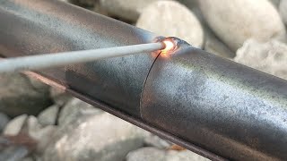 rarely discussed round pipe welding tricks and techniques  welding for beginners [upl. by Ahsiken]