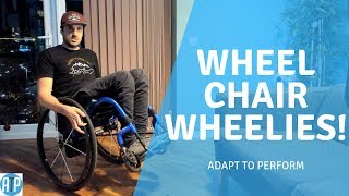 How to Wheelchair Wheelie  More Tricks [upl. by Zoellick]