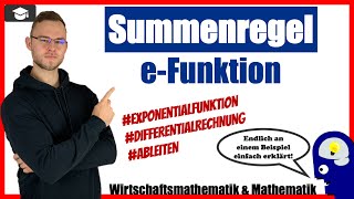 Summenregel e Funktion  Verschiedene Beispiele erklärt [upl. by Akined]