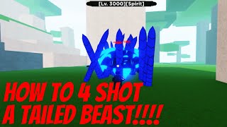 HOW TOO 4 SHOT ANY TAILED BEAST IN SHINDO LIFESHINOBI LIFE 2 [upl. by Ryley]