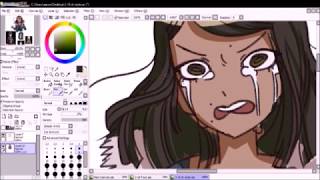 DRAW YOURSELF IN danganronpa style  Speedpaint [upl. by Anwahsat]