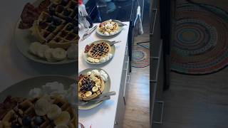 Make breakfast with me using Oster Vertical Waffle Maker foodie [upl. by Josephina]