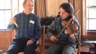 quotOver the Waterfallquot on fiddle and bones at Durham Unitarian Church by the Fiddling Thomsons [upl. by Binette]