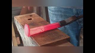 Forging a simple railroad spike knife Great beginner project [upl. by Ensoll]