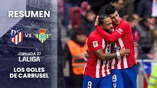 La suerte acompañó a los de Simeone  Resumen del Atlético de Madrid 21 Real Betis [upl. by Harutek326]