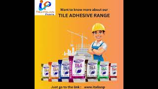 Best Tile adhesive range in India  strong bond tile adhesive truitalianpaints tileadhesive [upl. by Ettenotna]