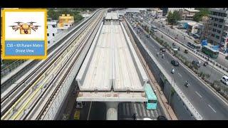 Blue Line Namma Metro Ph 2A Pkg 2 ORR Metro Line  Drone View [upl. by Leclair]