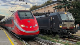 I TRENI INVERNALI DI FINE ANNO 2023 IN TRANSITO TRA RIMINI E CATTOLICA [upl. by Luap192]