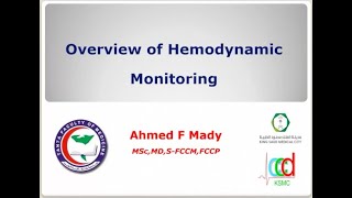 Hemodynamic monitoring Dr Ahmed Mady [upl. by Donnelly990]