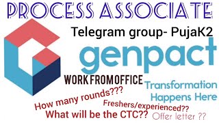 PROCESS ASSOCIATE  GENPACT  INTERVIEW EXPERIENCE  WFO [upl. by Odlabu]