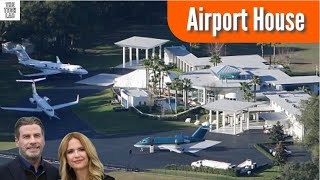 John Travoltas House Is A Functional Airport With 2 Runways For His Private Planes [upl. by Cummine]