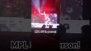 Watching MPL SG in person [upl. by Nollid]