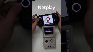 Multiplayer Netplay on Handhelds Anywhere gaming retrogaming netplay retro retroarch anbernic [upl. by Enaffit12]