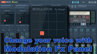 Voicemeeter Demo quotDark Vadorquot voice with INTELLIPAN Modulation Fx [upl. by Akili]