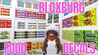 CANDY  BLOXBURG FOOD DECALS  Bloxburg Roleplay  Nataya Mi’Shel [upl. by Pineda]