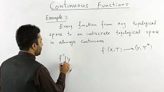 Topology Continuous Functions Function from any topological space to indiscrete topological space [upl. by Len]