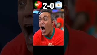 Ronaldo is angry 😈  portogul vs Argentina world cup 2026 imaginary youtube fotball shorts [upl. by Baillieu]