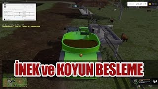 Farming Simulator 15 İnek ve Koyun Besleme İbonun Çiftliği [upl. by Ahseikal765]