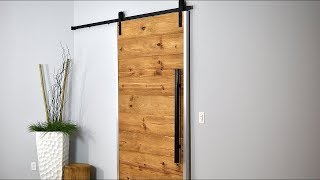 Puerta Corrediza de Madera  En Estilo GraneroRustico Moderno [upl. by Akcire]