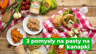 3 pomysły na pasty na kanapki z majonezem [upl. by Yahsel]