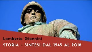 Storia Sintesi della storia di Italia dal 1945 al 2018 [upl. by Rekoob647]