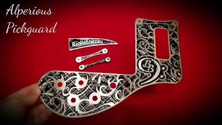 Rickenbacker Bass Pickguard and TRC Becky Baldwin Tattoo Design by Alperious Pickguard [upl. by Romy]