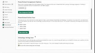 Schoology SIS Sync Settings PowerSchool [upl. by Talanta]