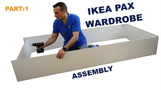 IKEA PAX WARDROBE  35cm frame assembly [upl. by Timothy]