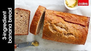 3 ingredient banana bread [upl. by Wampler]