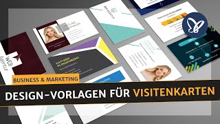 DesignVorlagen für Visitenkarten zum Download [upl. by Ecyle]