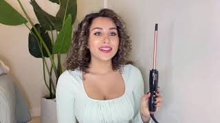 How to use “Thin Curling Wand” for super cute tight curls [upl. by Levitan724]