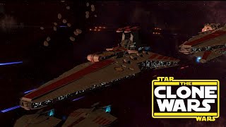 Epic Star Wars Empire at War Space Battles  Massive Cinematic Clone Wars Battle [upl. by Lime611]