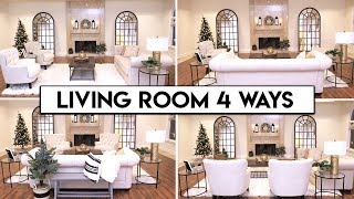 4 LIVING ROOM LAYOUT IDEAS  Easy Transformation [upl. by Elizabeth]