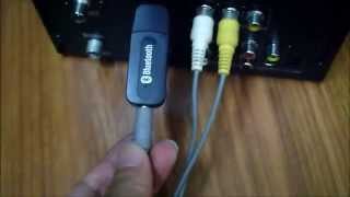 Bluetooth music receiver USB change your sound system to wireless speaker [upl. by Langsdon522]