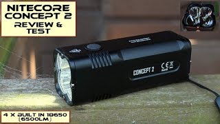 Nitecore Concept 2 LED Torch  Review amp Test [upl. by Iiette]