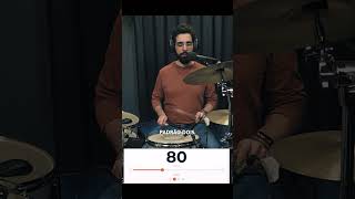 Toque Duplo 80 BPM  auladebateria toqueduplo bateria baterista rudimentos comotocarbateria [upl. by Asnerek]